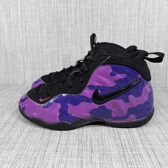 nike little posite pro purple camo
